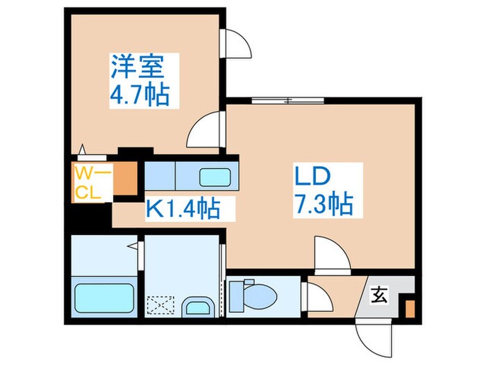 ブランブリエ二十四軒の物件間取画像