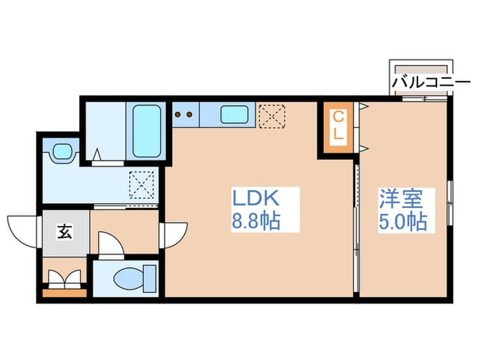 Dolce Vita GAKUENMAEの物件間取画像