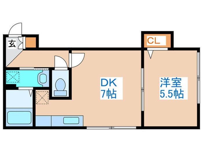 カレラ弐番館の物件間取画像