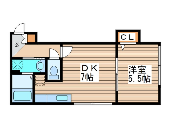 カレラ弐番館の物件間取画像