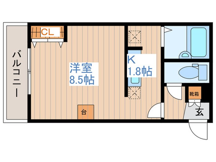 シャイニングドリ－ム南平岸の物件間取画像