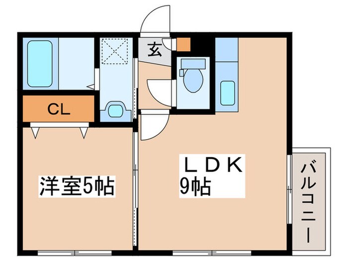 グランディール月寒１－９の物件間取画像