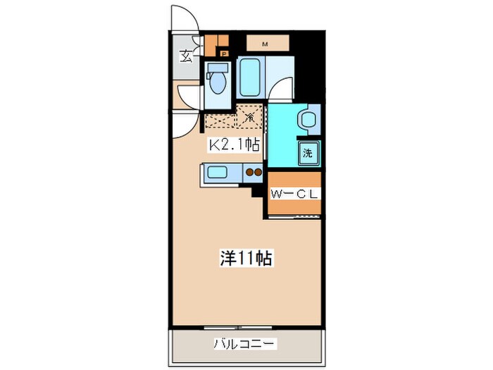 Ｆ０２１の物件間取画像