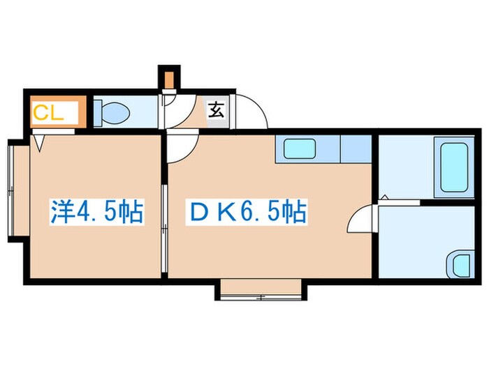 カステル八軒の物件間取画像