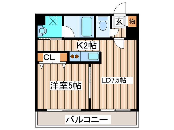 メ－プル元町の物件間取画像