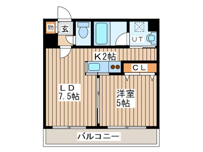 メ－プル元町の物件間取画像