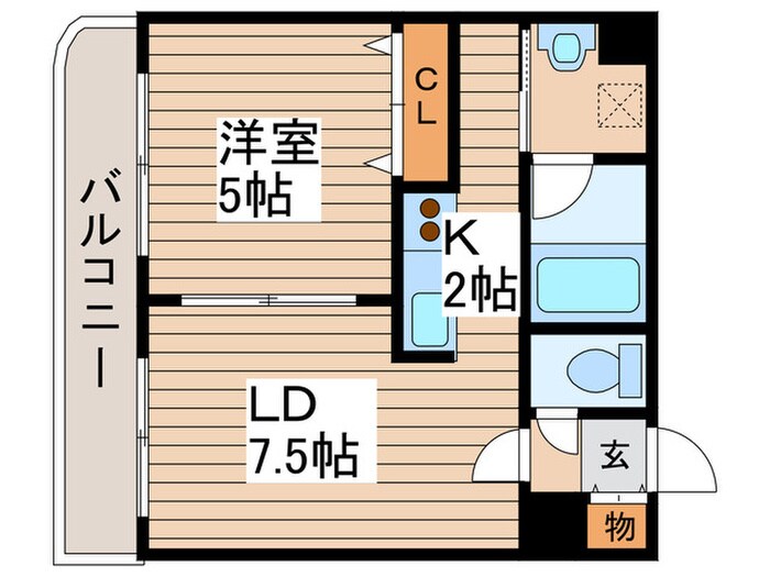 メ－プル元町の物件間取画像