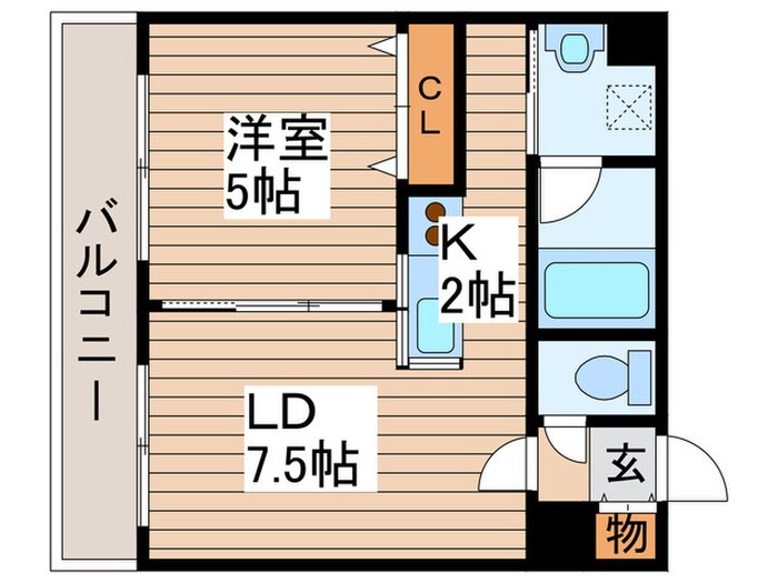メ－プル元町の物件間取画像
