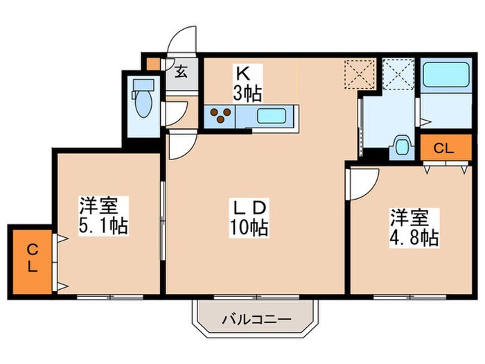 ファミリ－コ－ト福住の物件間取画像