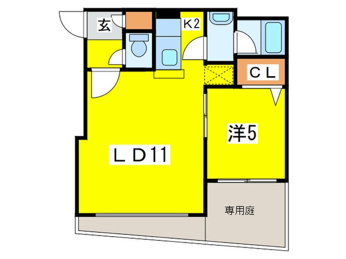 La Causa北円山の物件間取画像