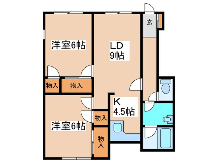 コ－ポふみの物件間取画像