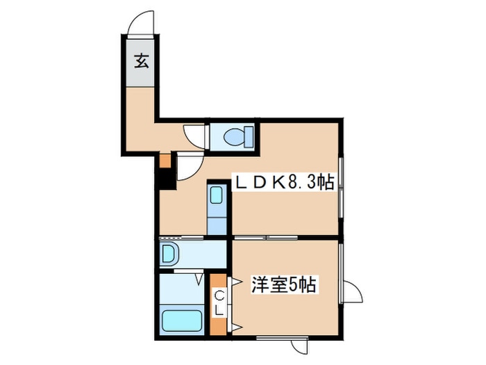 Ｒｅｖｅｕｒ白石の物件間取画像