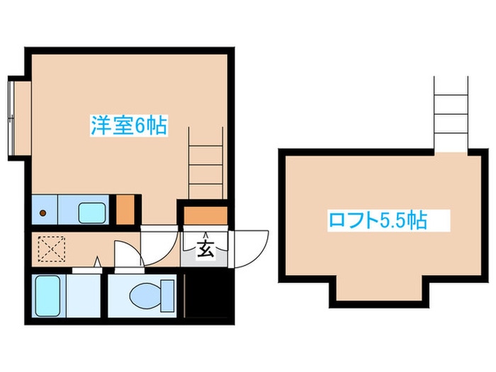 アップルハウス南郷Ⅱの物件間取画像