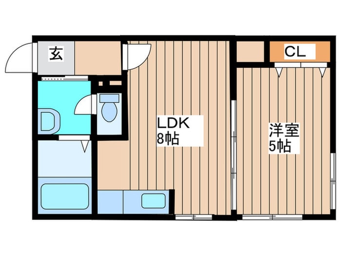 クリスタルN９の物件間取画像