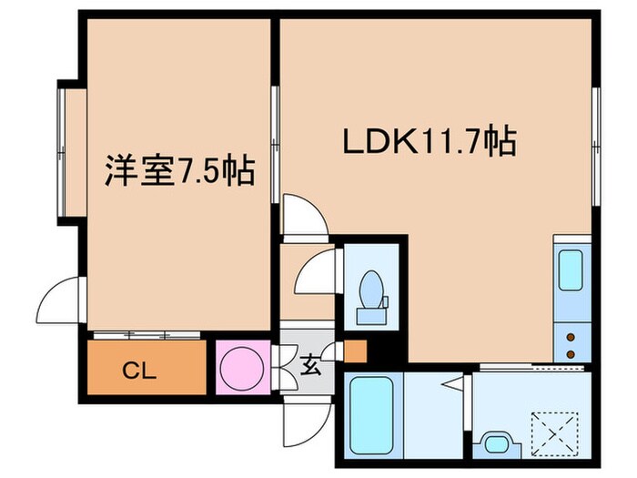 ヴィレッジ福住の物件間取画像