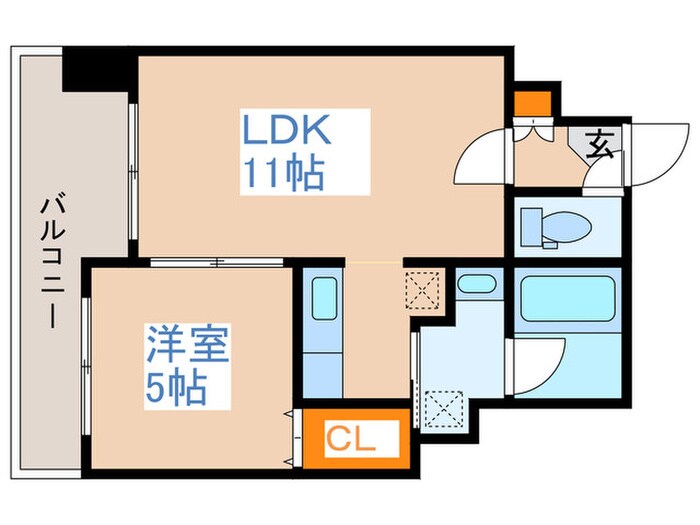 エッジウォ－タ－テラスの物件間取画像