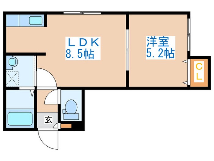 ＬＥＥ　ＳＰＡＣＥ発寒六条の物件間取画像