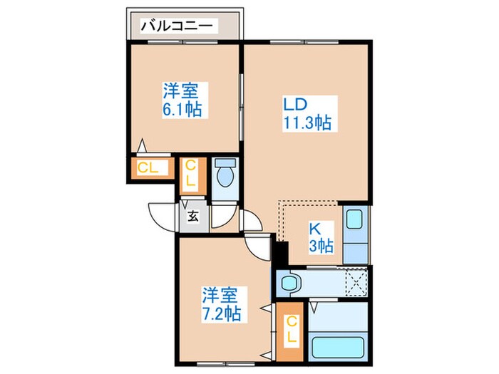 Ｇｒａｎｄ　Ｃｈａｒｉｏｔの物件間取画像