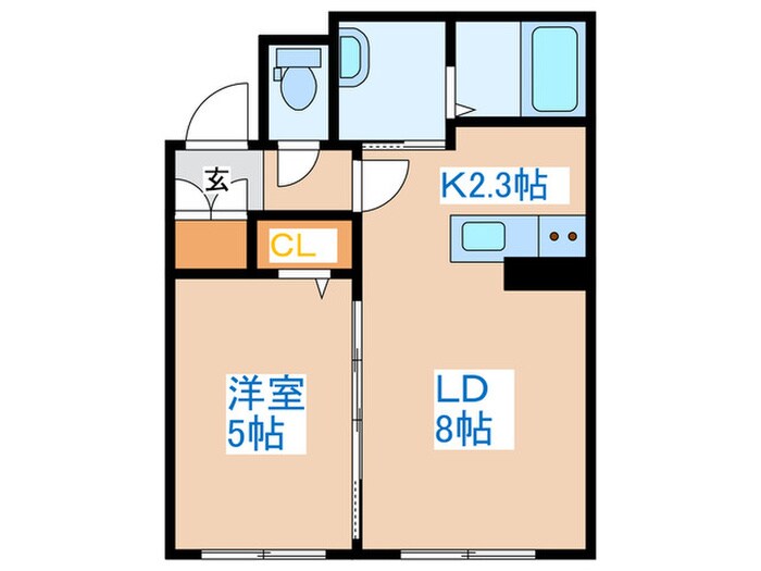 デイズ発寒南の物件間取画像