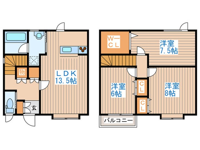 平和埜館の物件間取画像