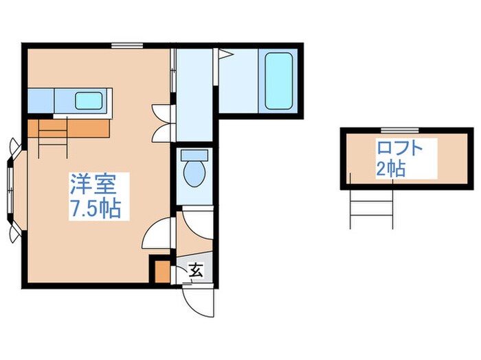 ルミエールアライ２の物件間取画像