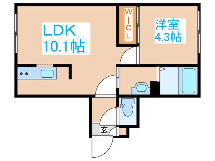 モア南郷の物件間取画像