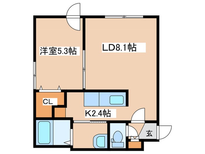 バンビーニNの物件間取画像