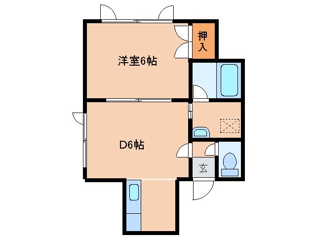 サンコ－ト富丘の物件間取画像