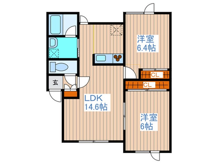 プランド－ル北２７条の物件間取画像