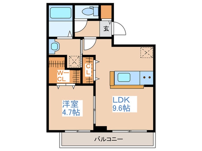 カレラ平岸の物件間取画像