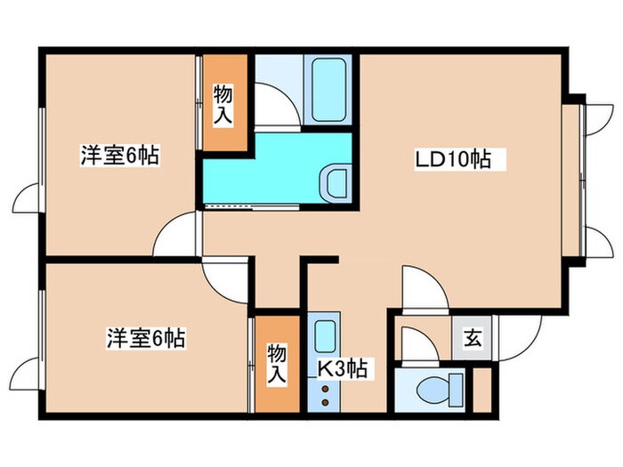 フラット28の物件間取画像