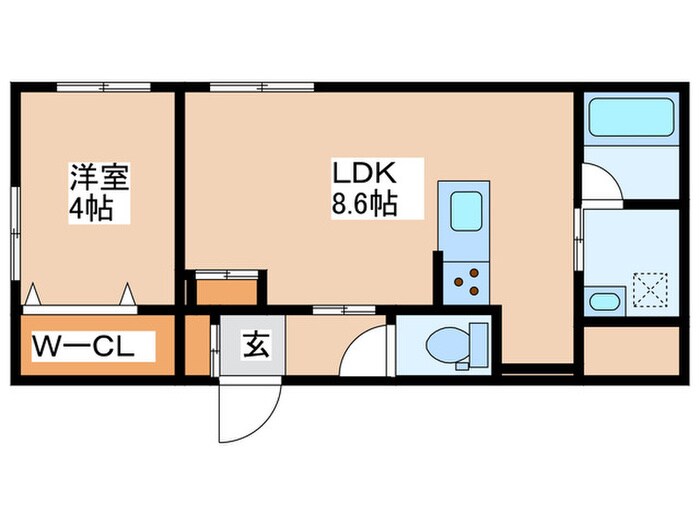 ル・ヌアージュ北円山の物件間取画像