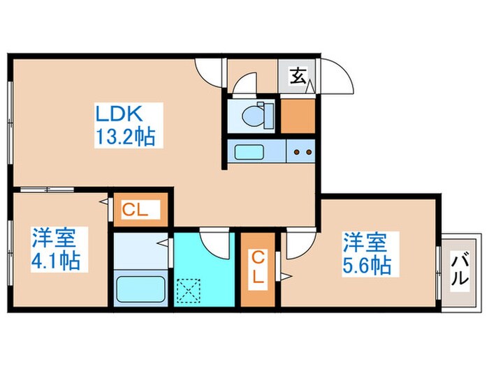 カオン山鼻の物件間取画像