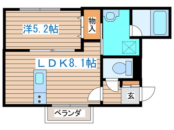 ミリュー本町の物件間取画像