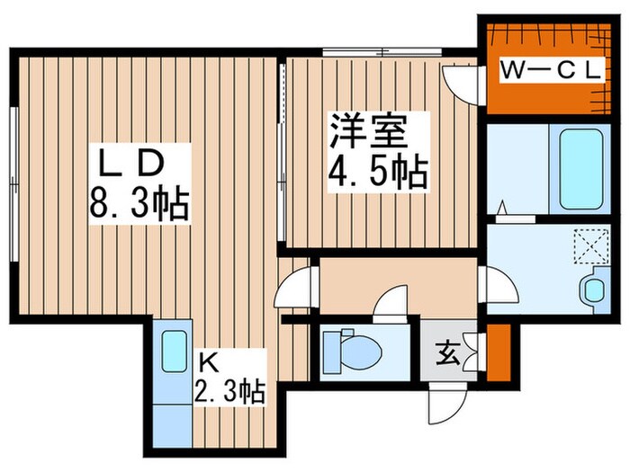 サンテラス西岡の物件間取画像