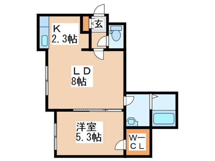 サンテラス西岡の物件間取画像