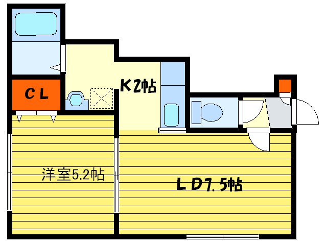 フル－ル栄通の物件間取画像