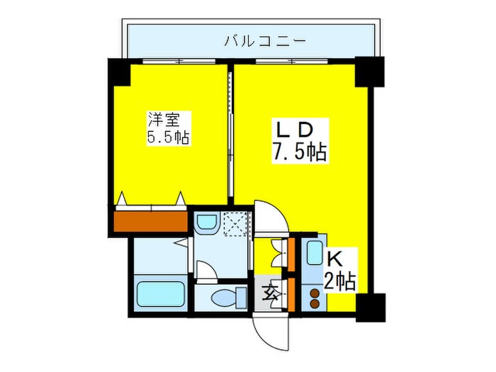 グランカーサ南11条の物件間取画像