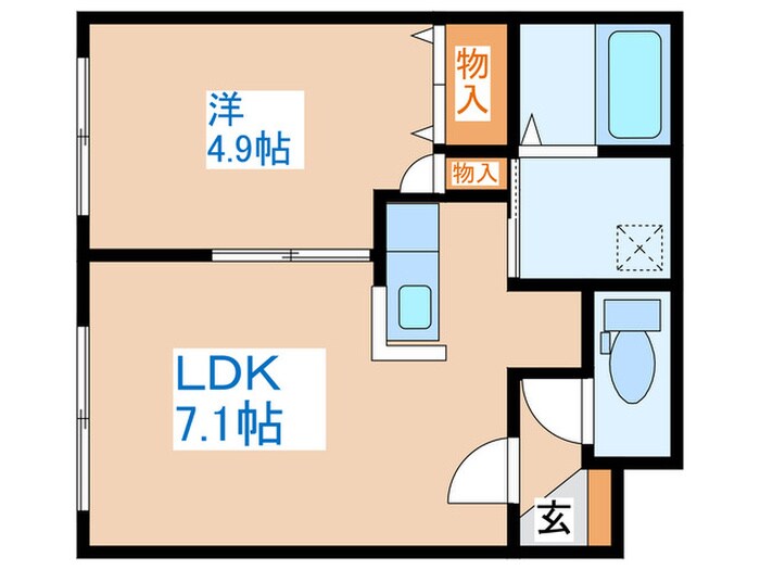 ク－デク－ル北円山の物件間取画像