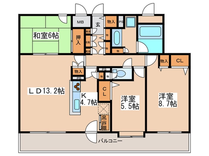 プライムアーバン円山北四条の物件間取画像