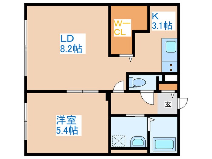 ラフィナート発寒中央の物件間取画像