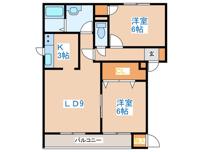 ペアシティＡの物件間取画像