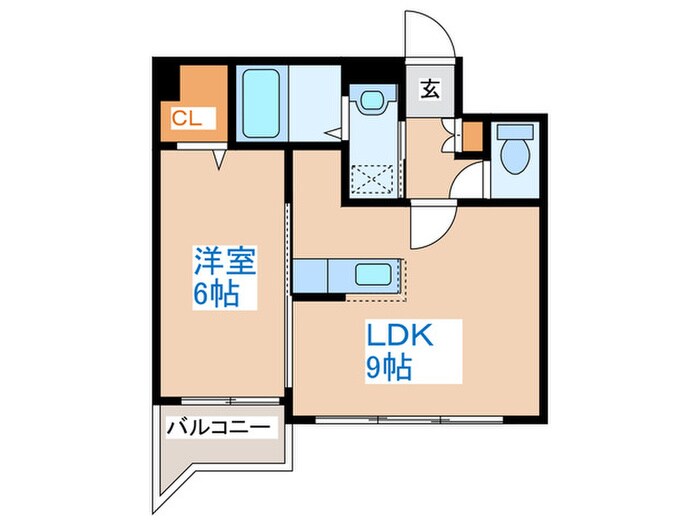 ヒュ－ベルＡＪの物件間取画像