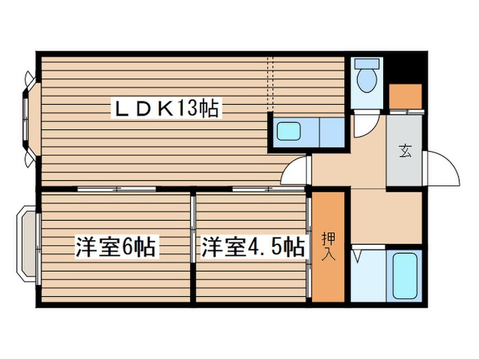 メゾンＭ東苗穂の物件間取画像