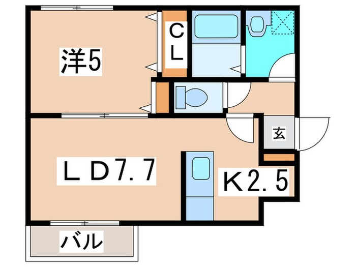 ル・ファール円山の物件間取画像