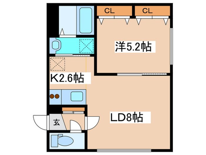 グランメ－ル麻生町の物件間取画像