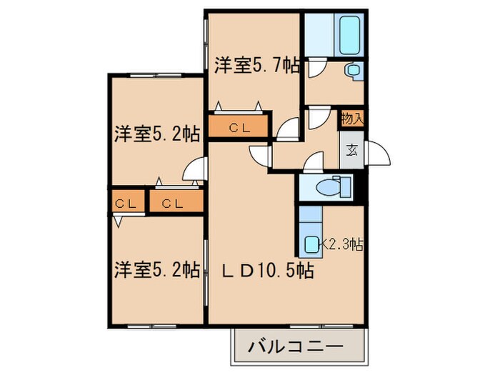 シティレジデンス豊平の物件間取画像