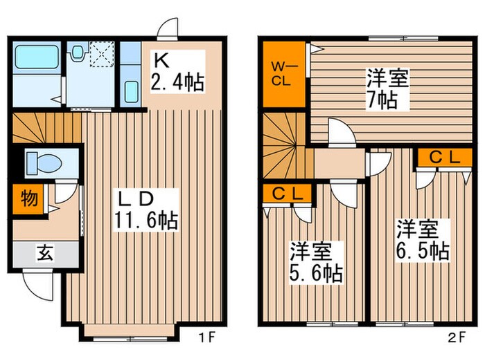 ヴィラ西岡旭堂第１０の物件間取画像
