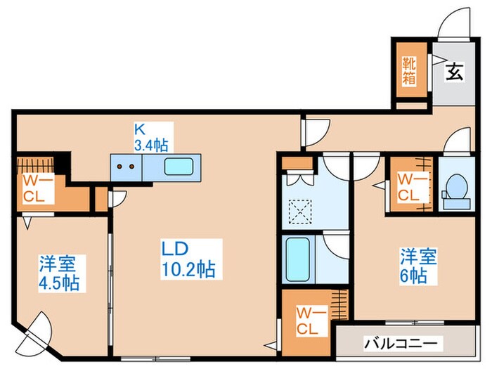 アルファスクエアS17の物件間取画像