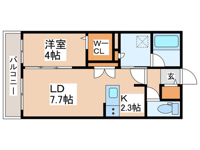 アルファスクエアS17の物件間取画像